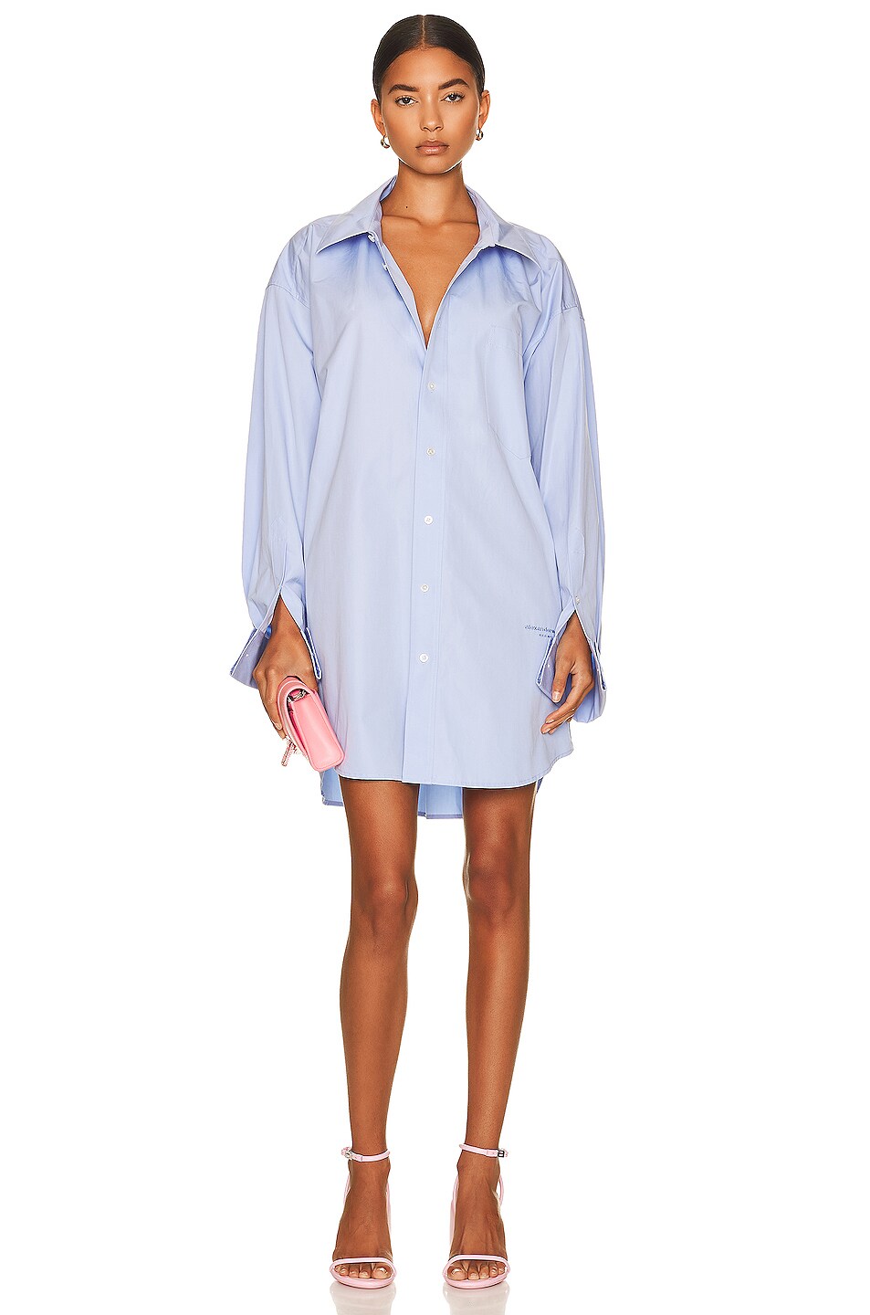 Image 1 of Alexander Wang Oversized Shirt Dress in Oxford