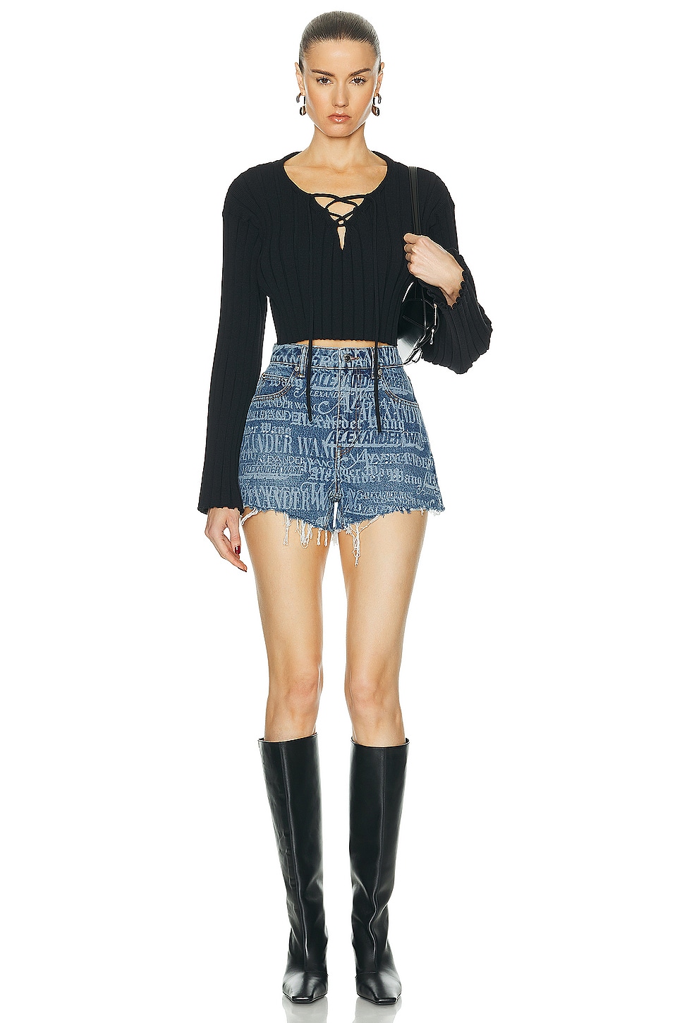 Alexander Wang Bite Short in Vintage Medium Indigo | FWRD