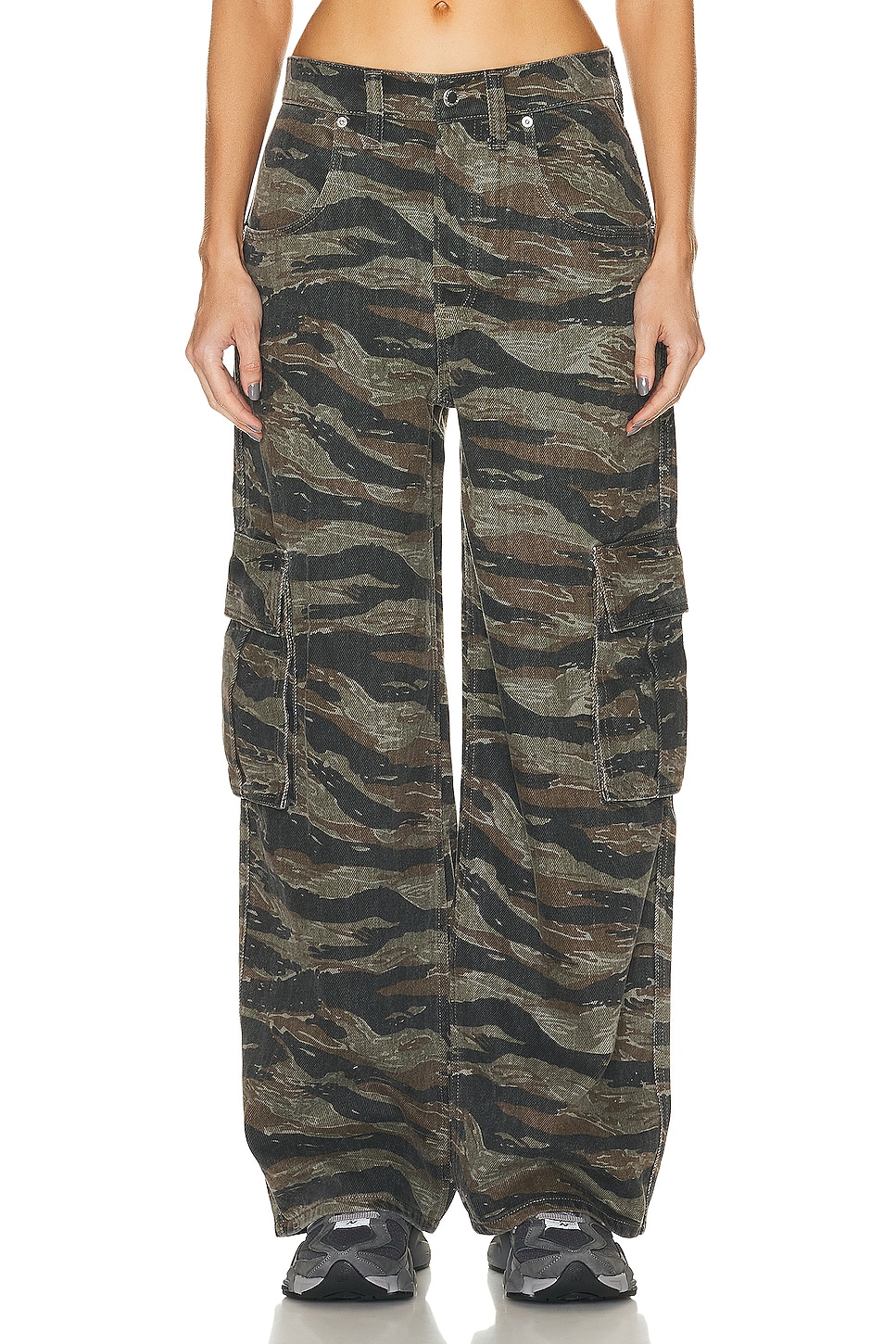 Image 1 of Alexander Wang Camo Bagged Out Pocket in Camo