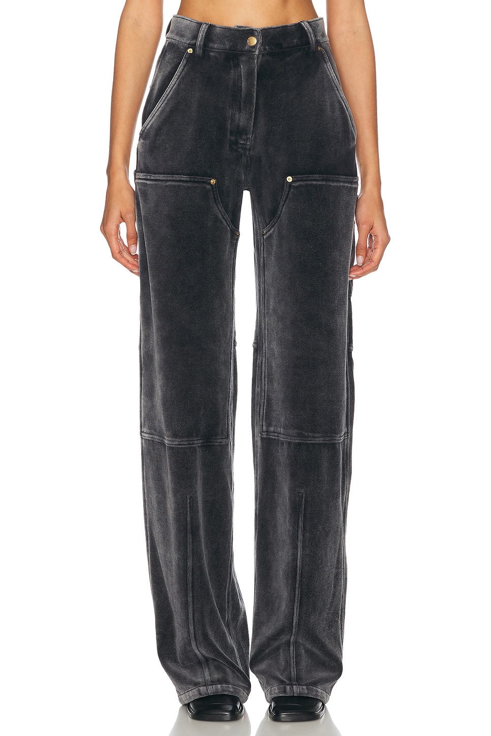 Image 1 of Alexander Wang High Waisted Wide Leg in Washed Slate