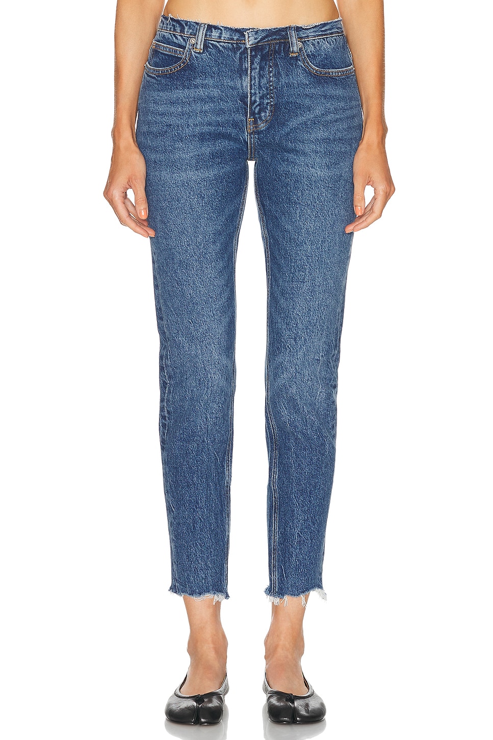 Image 1 of Alexander Wang Low Rise Skinny Leg in Deep Blue