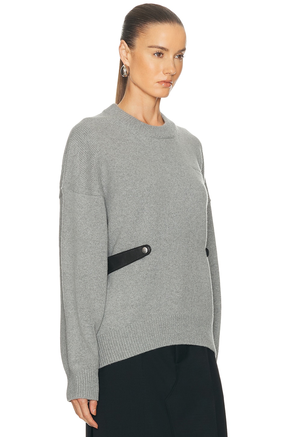 Alexander Wang Crewneck Sweater In Gray