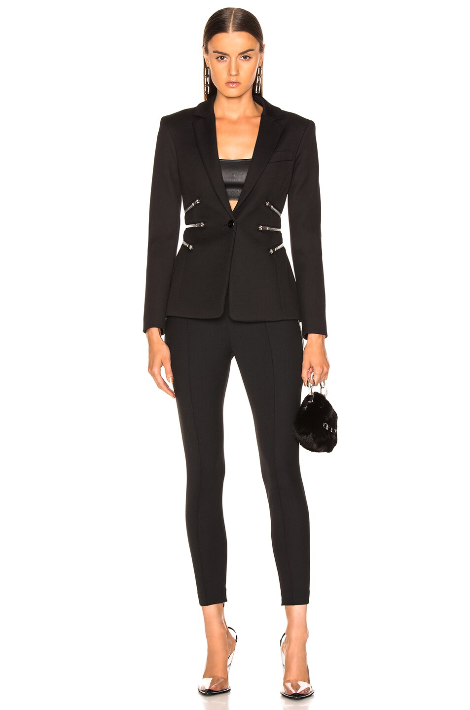 Alexander Wang Brown Zipper Motif AW/3/10 Sunglasses main image 1