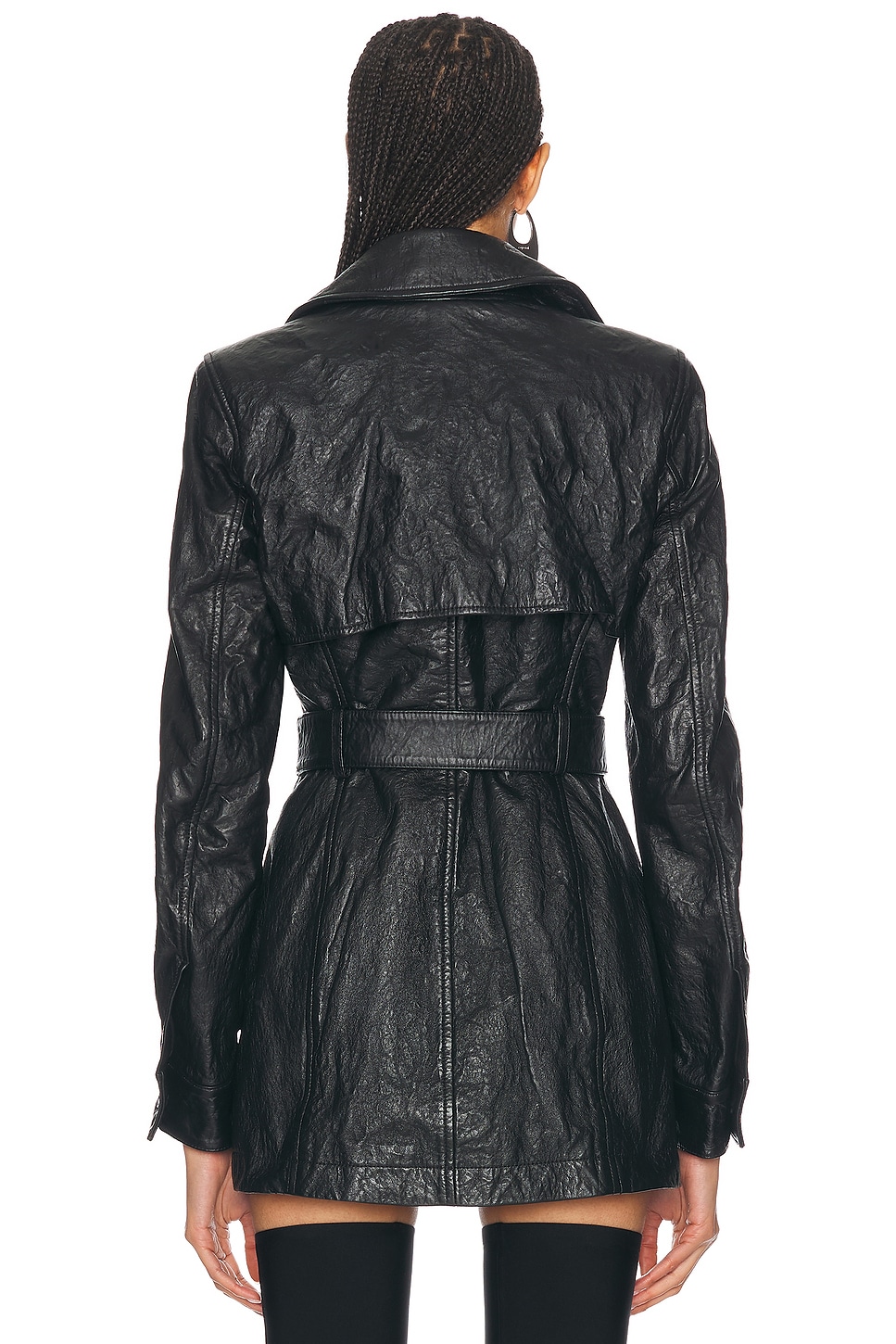 Alexander Wang - Memory Leather Trench Coat | Plush