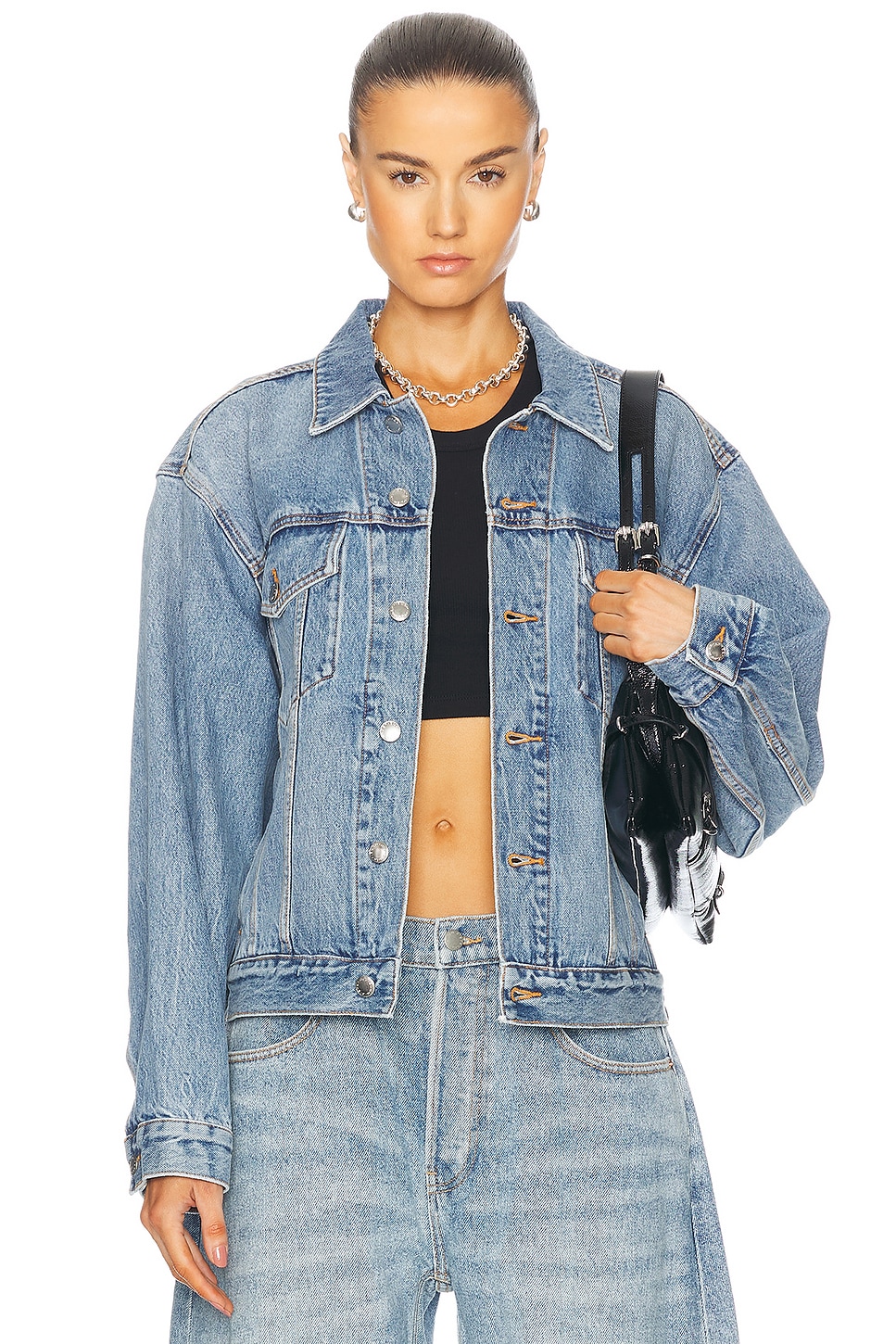 Trucker Jacket in Denim-Light