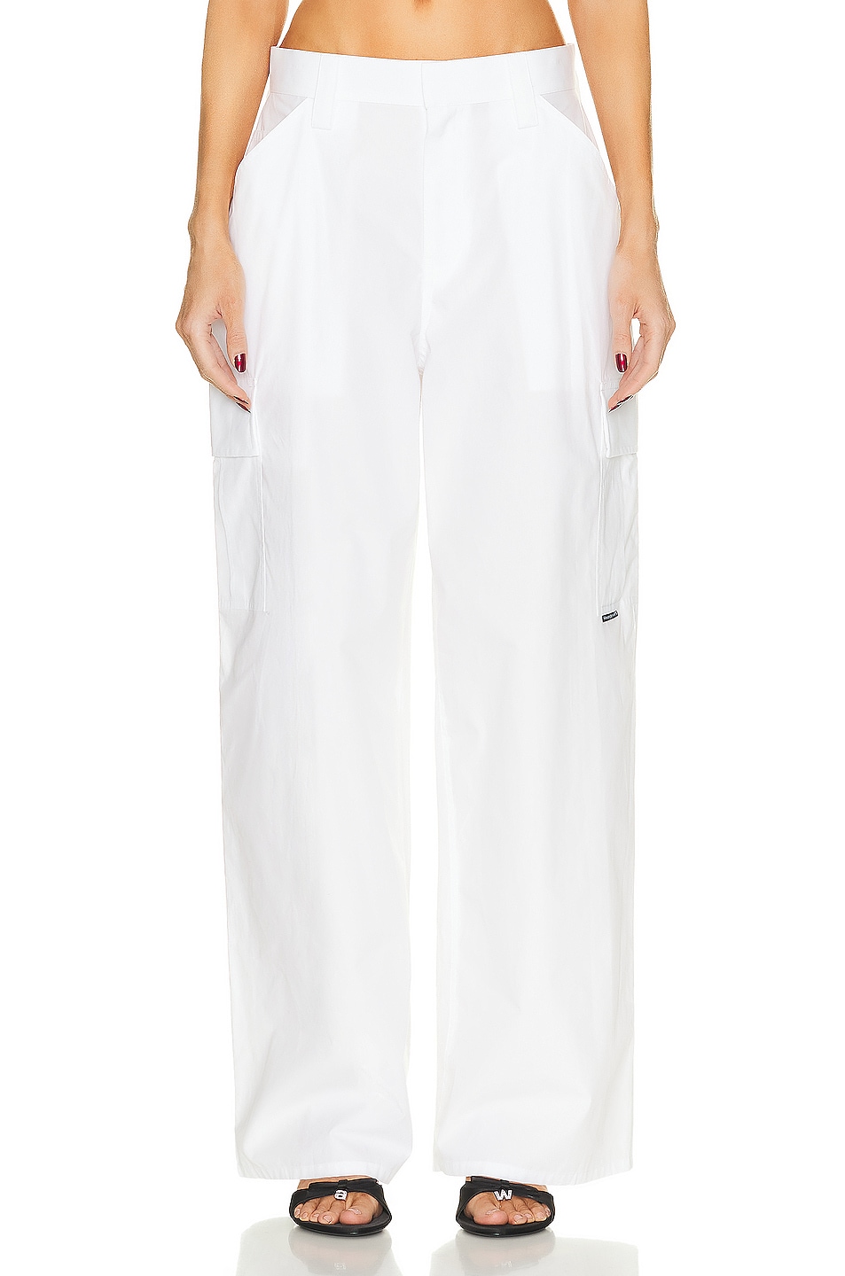 Image 1 of Alexander Wang Cargo Pant in Bright White