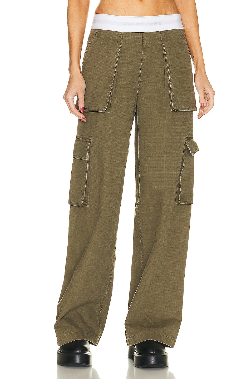 jean paul gaultier side zip cargo pants-