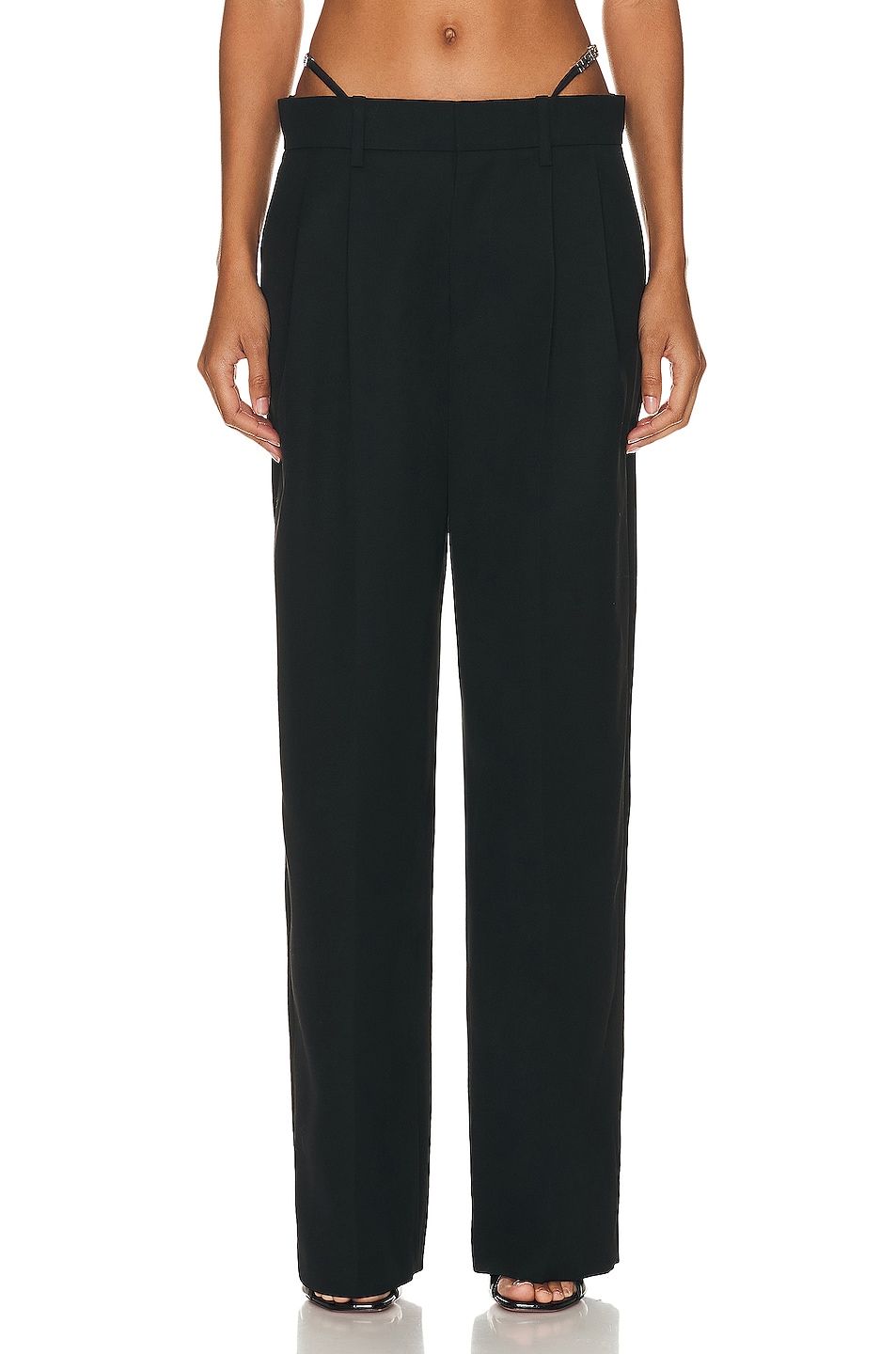 Image 1 of Alexander Wang Low Waisted G-string Trouser in Black