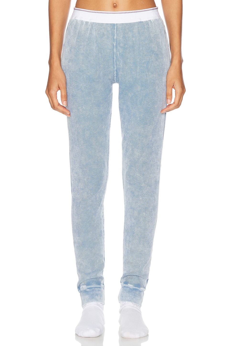 Image 1 of Alexander Wang Waffle Jogger in Washed Blue