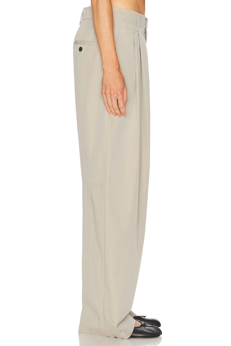 Alexander Wang Mid Rise Trouser In Gray