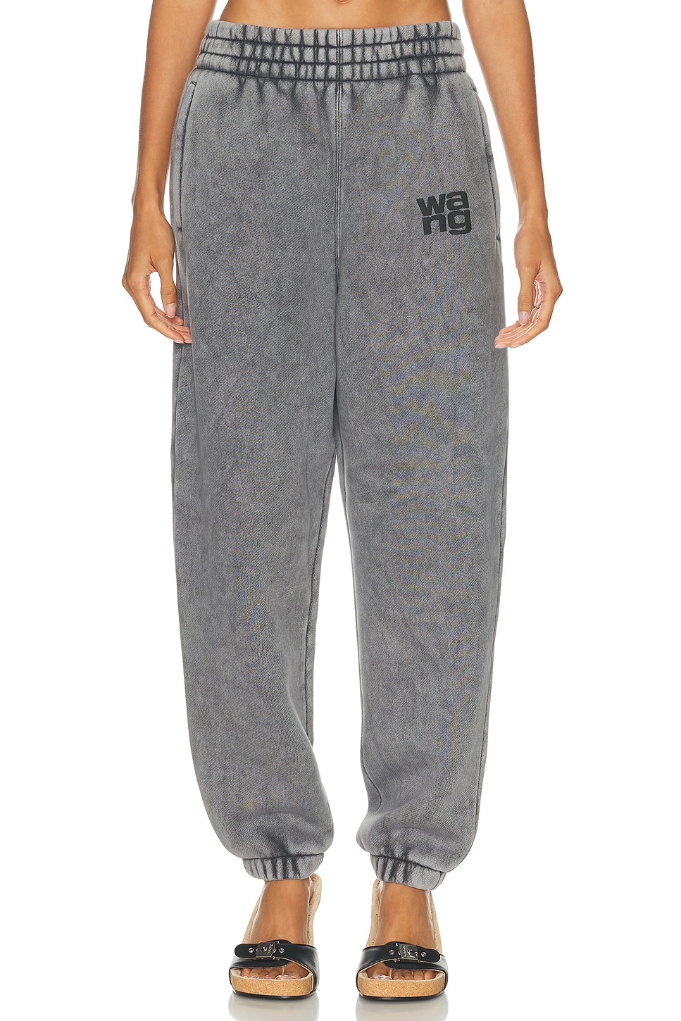 Alexander Wang Women Essential Terry Classic Sweatpant Puff P In Gray
