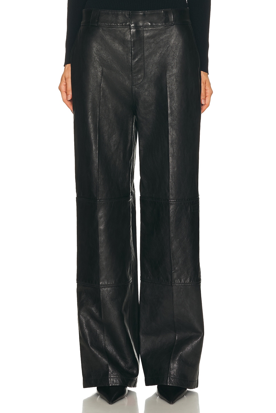 Alexander Wang Mid Rise Moto Workwear Pant In Multi