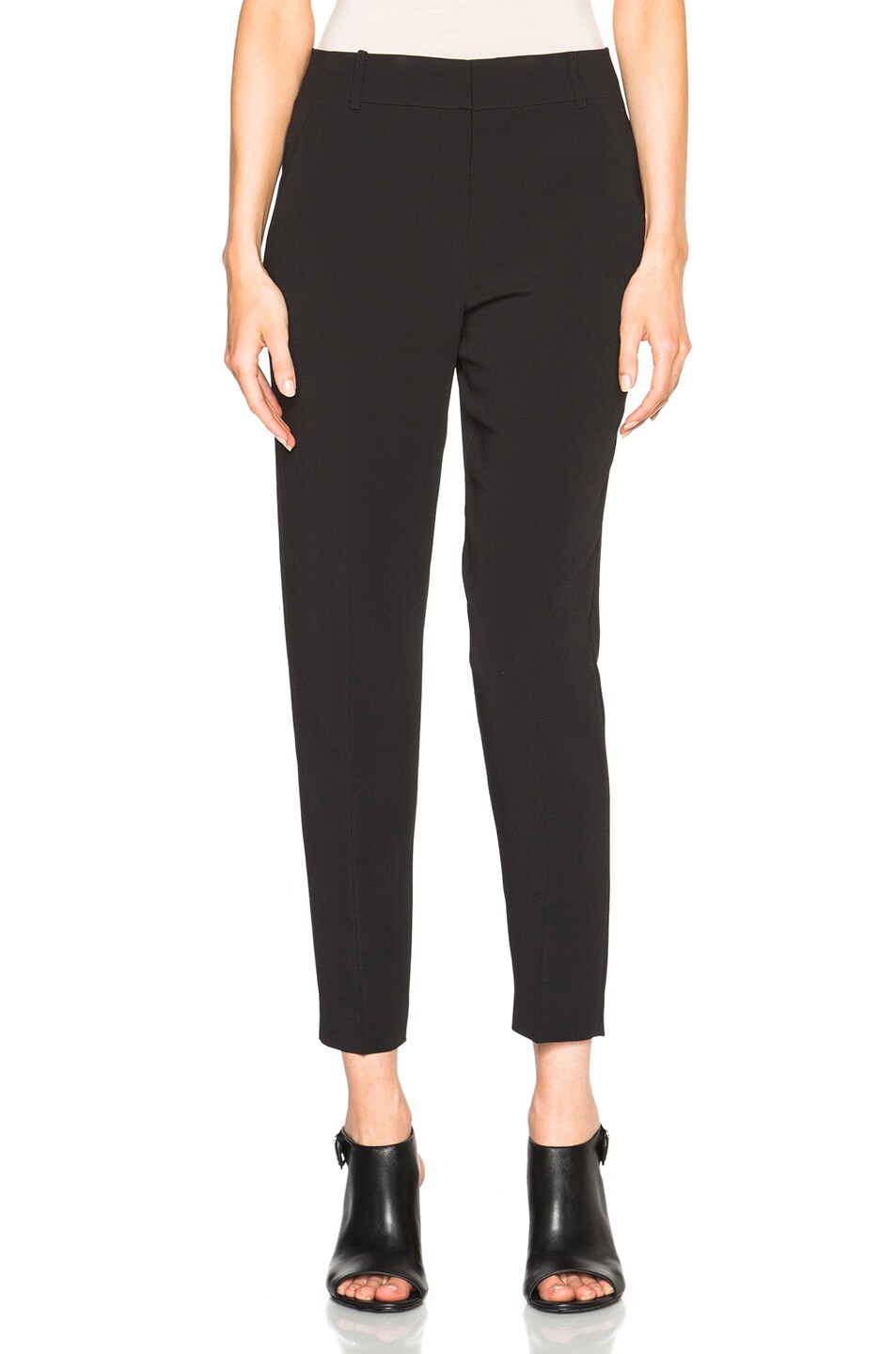 Image 1 of Alexander Wang Tapered Leg Ankle Pants in Onyx