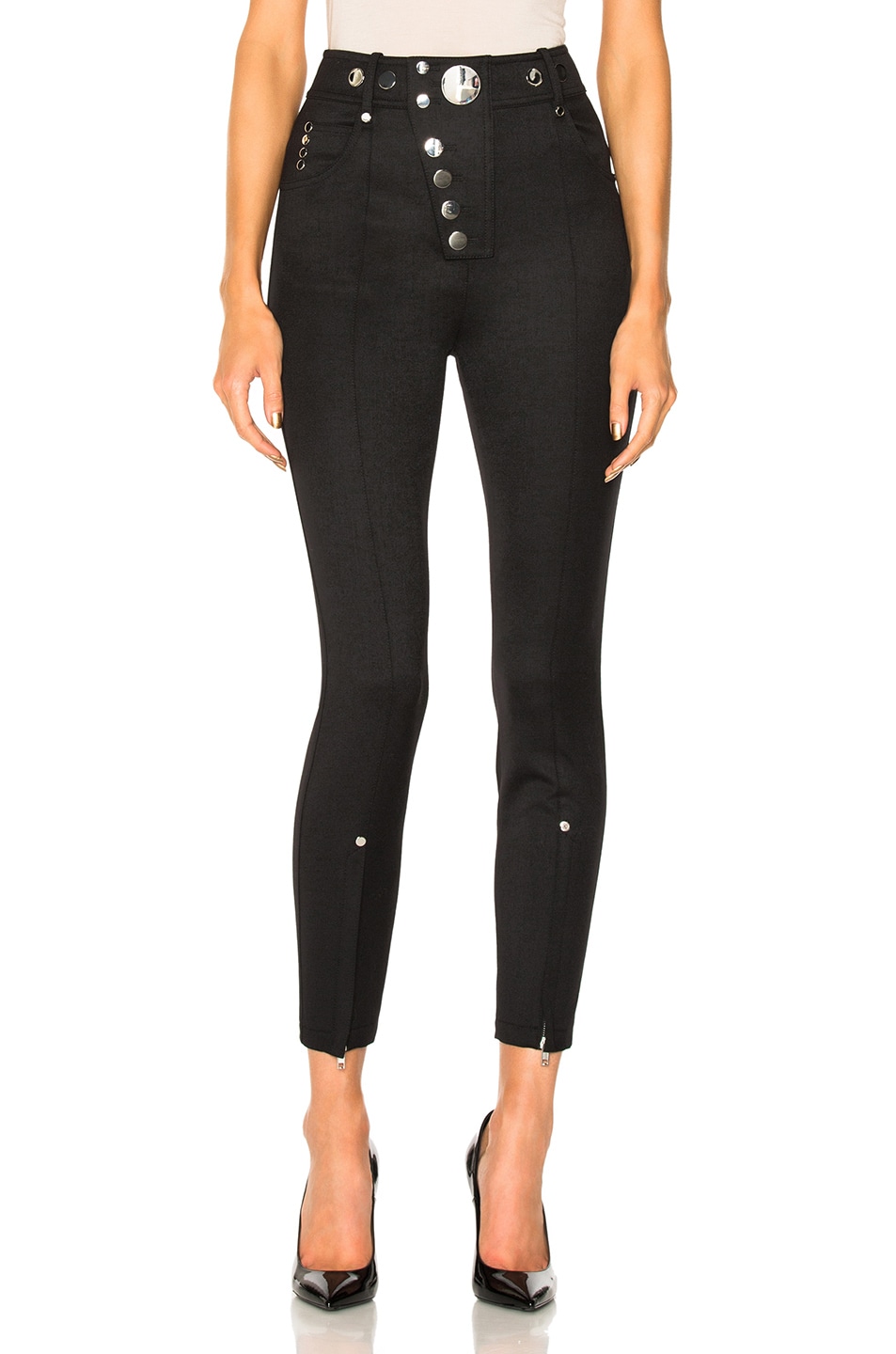 Image 1 of Alexander Wang High Waisted Legging in Onyx