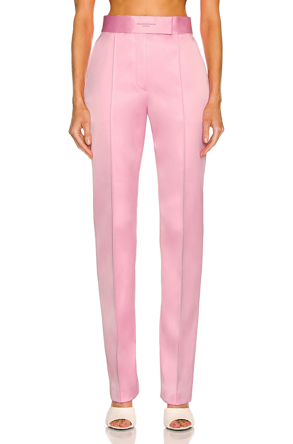 Image 1 of Alexander Wang High Waisted Stack Pant in Prism Pink
