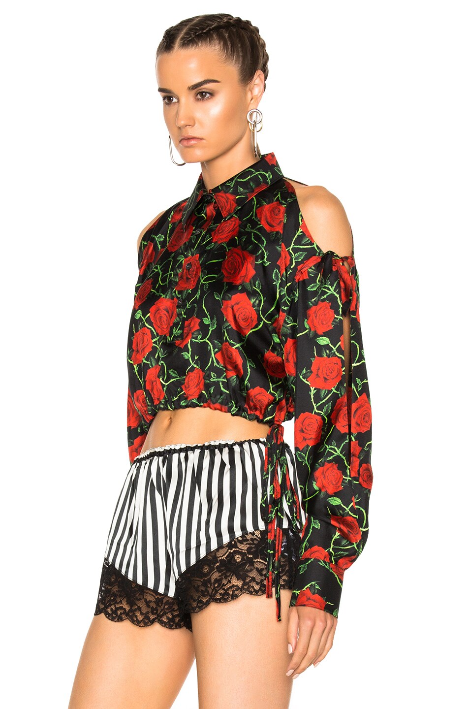 Alexander Cropped Oversized Men S Shirt In Nocturnal Fwrd Image 2 Of Alexander Cropped Oversized Men S Shirt In Nocturnal