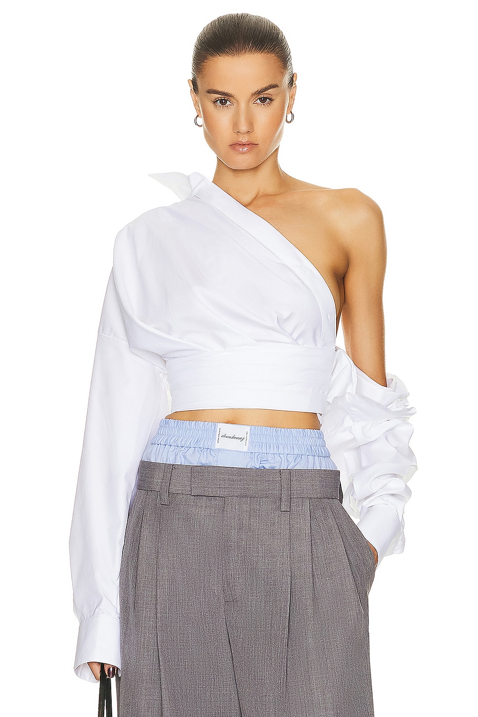Image 1 of Alexander Wang Wrap Top in White