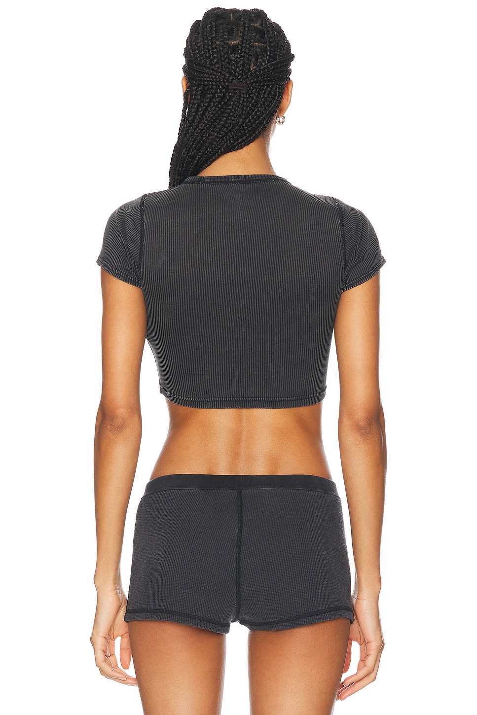 Cropped Short Sleeve Tee - Thumbnail 3