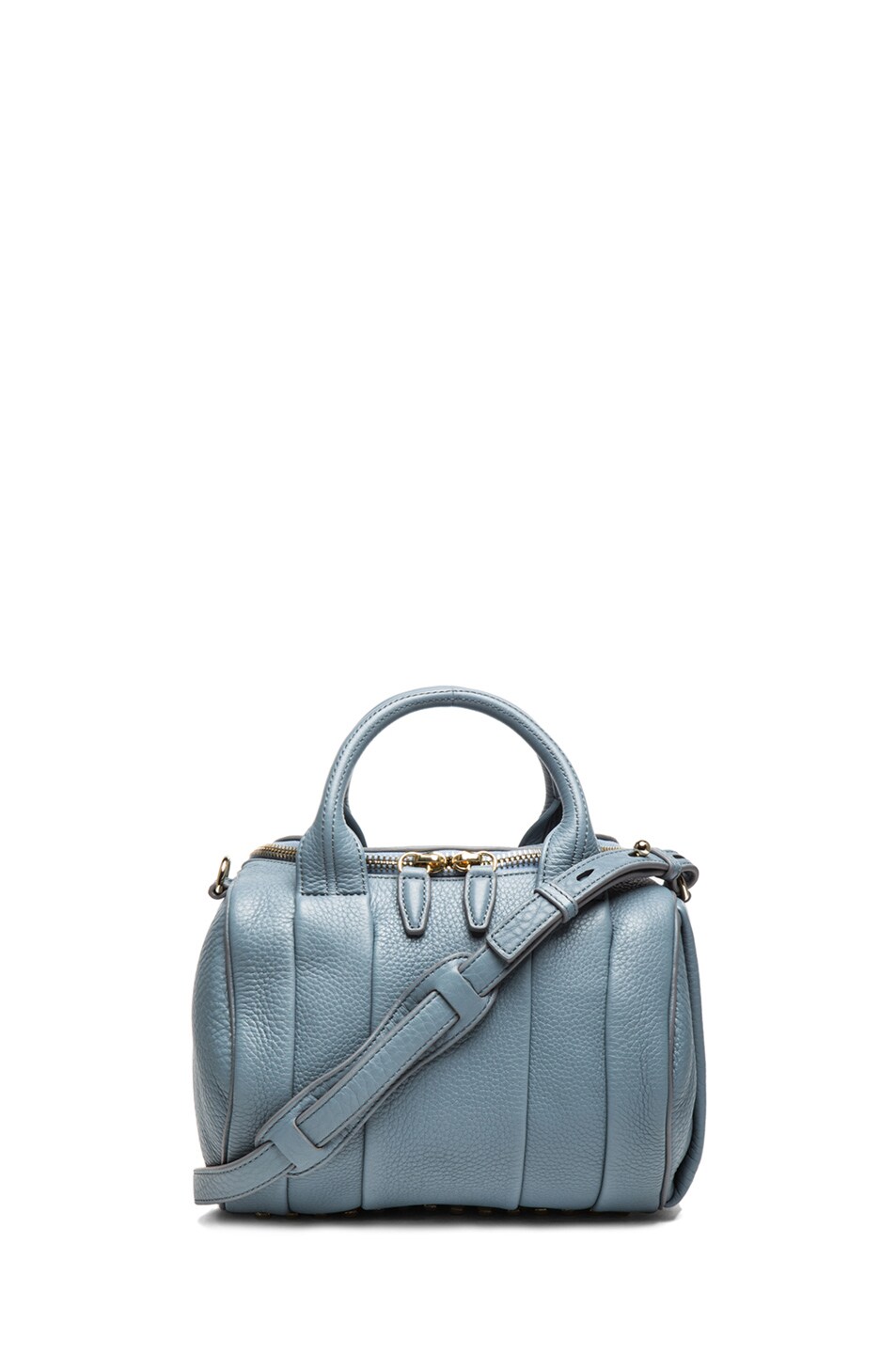 Image 1 of Alexander Wang Rockie Soft Pebble Leather with Pale Gold Hardware in Mercury