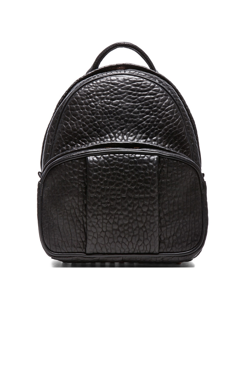 Alexander Wang Dumbo Backpack with Rose Gold Hardware in Black | FWRD