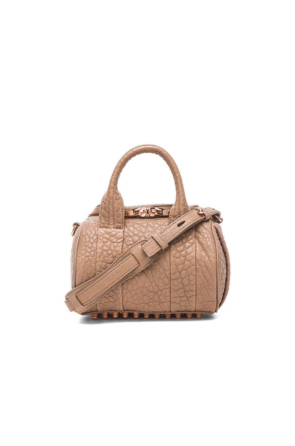 Image 1 of Alexander Wang Mini Rockie Satchel with Rose Gold Hardware in Latte