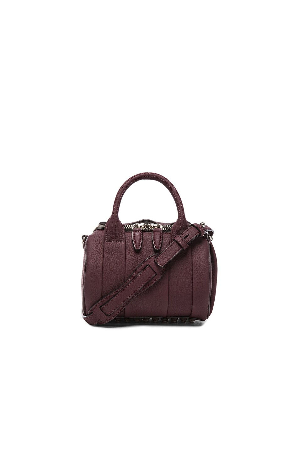 Image 1 of Alexander Wang Mini Rockie Satchel with Silver Hardware in Oxblood