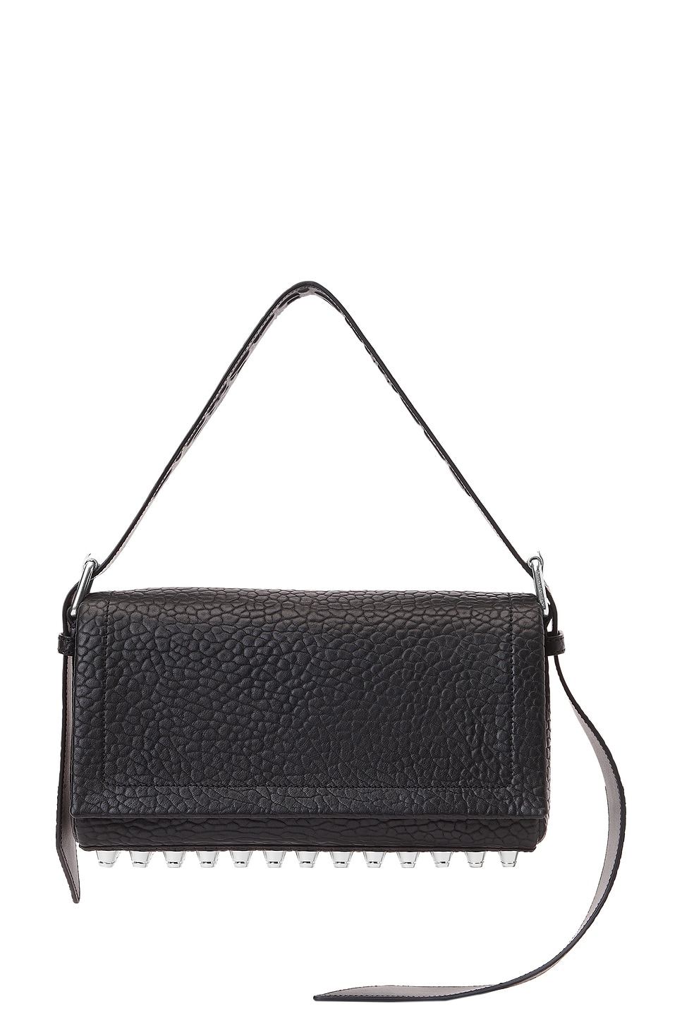 Shop Alexander Wang Ricco Medium Flap Bag In Black