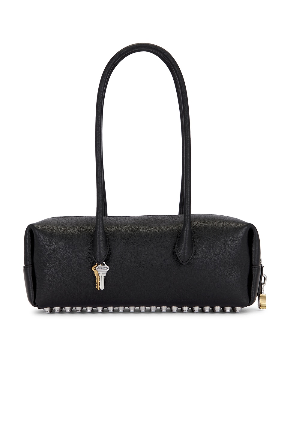 Alexander Wang Medium Roux Key-charm Shoulder Bag In Black