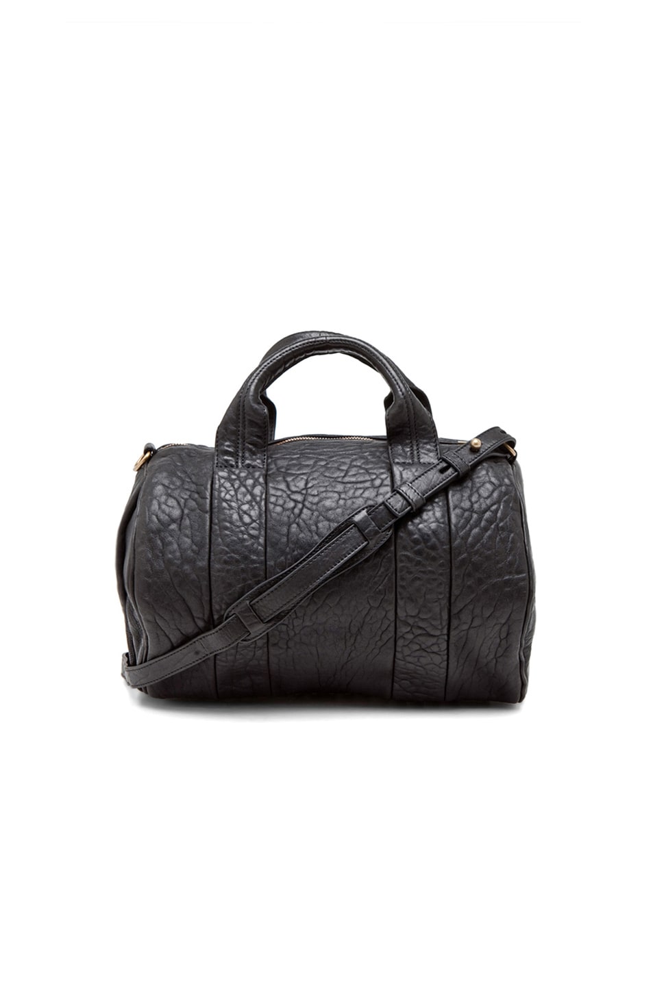 Image 1 of Alexander Wang Rocco Satchel with Gold Hardware in Black