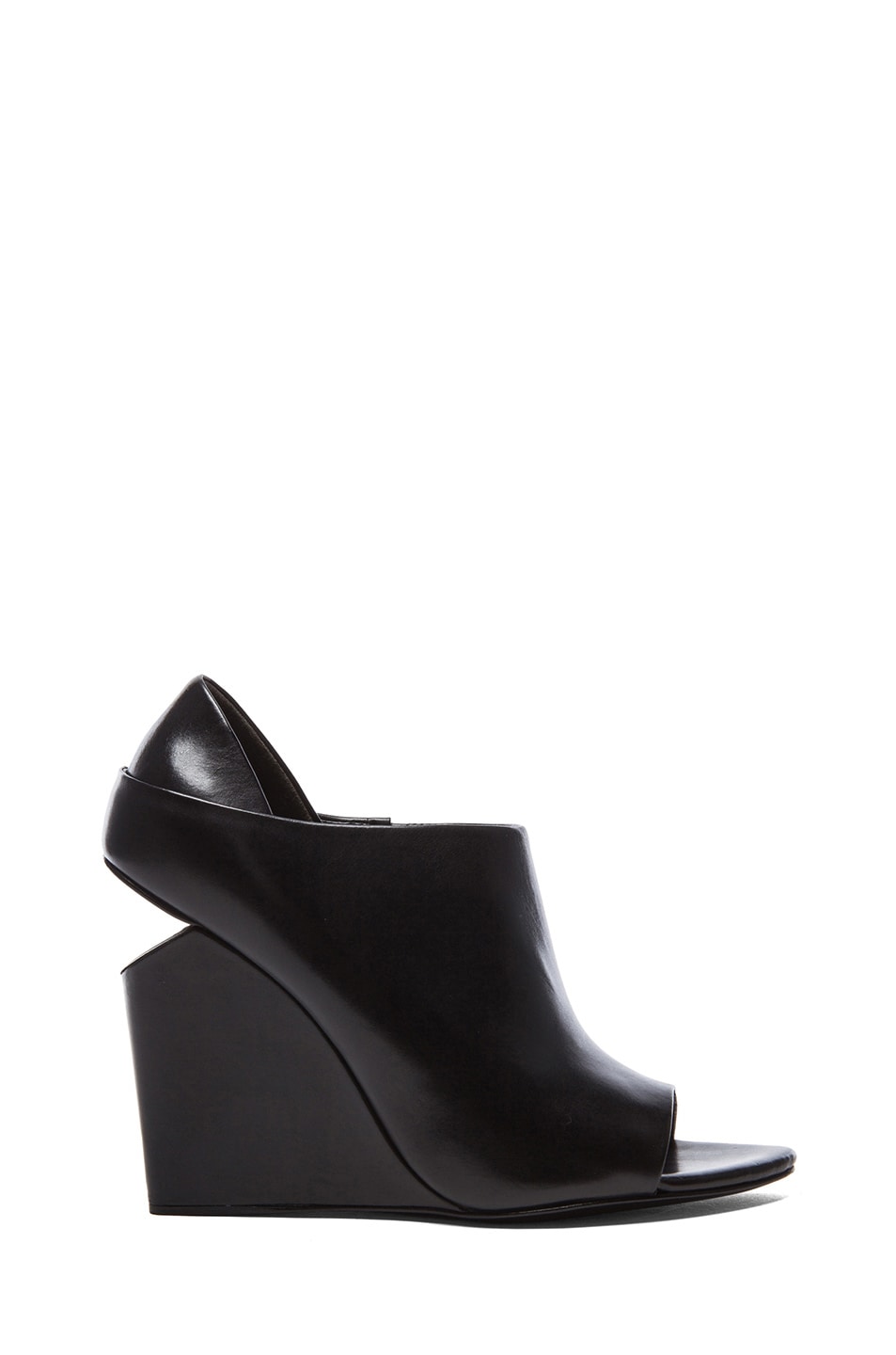 Image 1 of Alexander Wang Alla Leather Wedges in Black