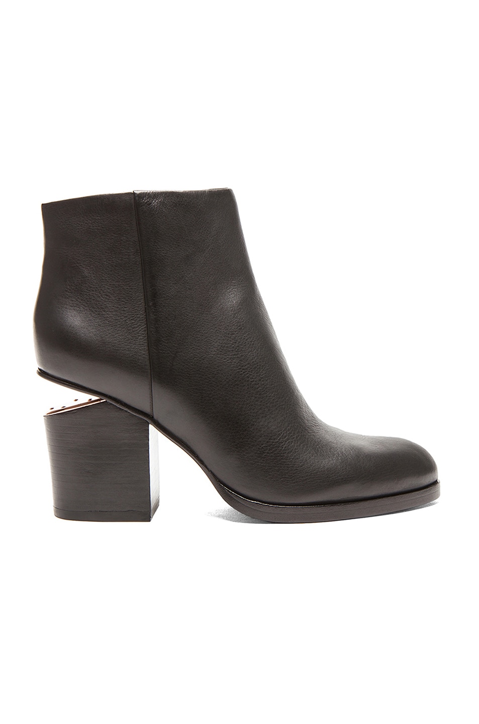 Image 1 of Alexander Wang Gabi Ankle Booties with Rose Gold Hardware in Black