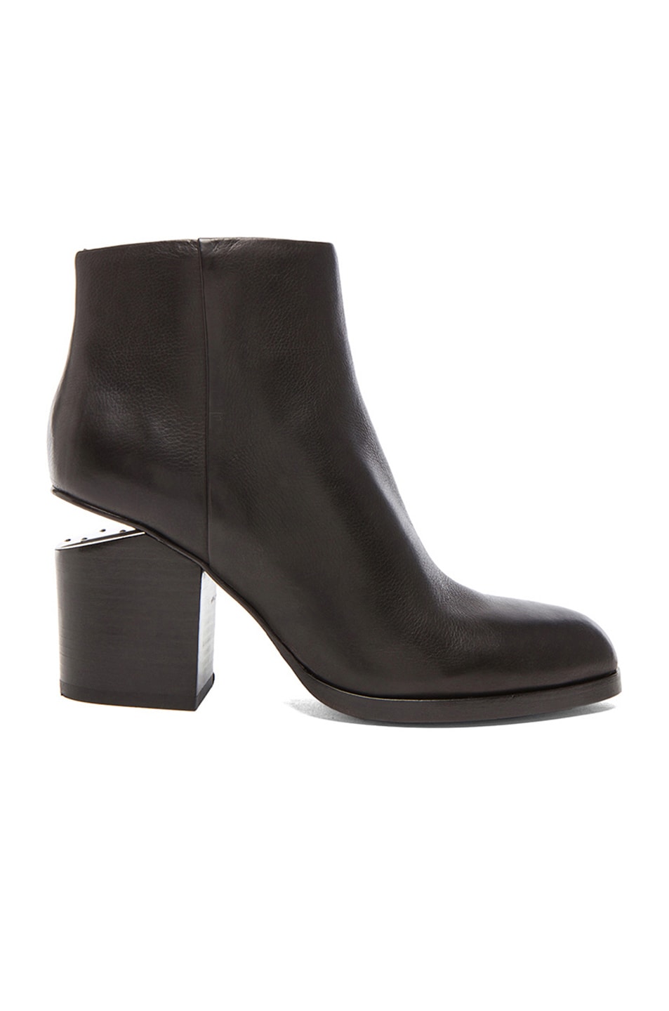 Image 1 of Alexander Wang Gabi Ankle Booties with Silver Hardware in Black
