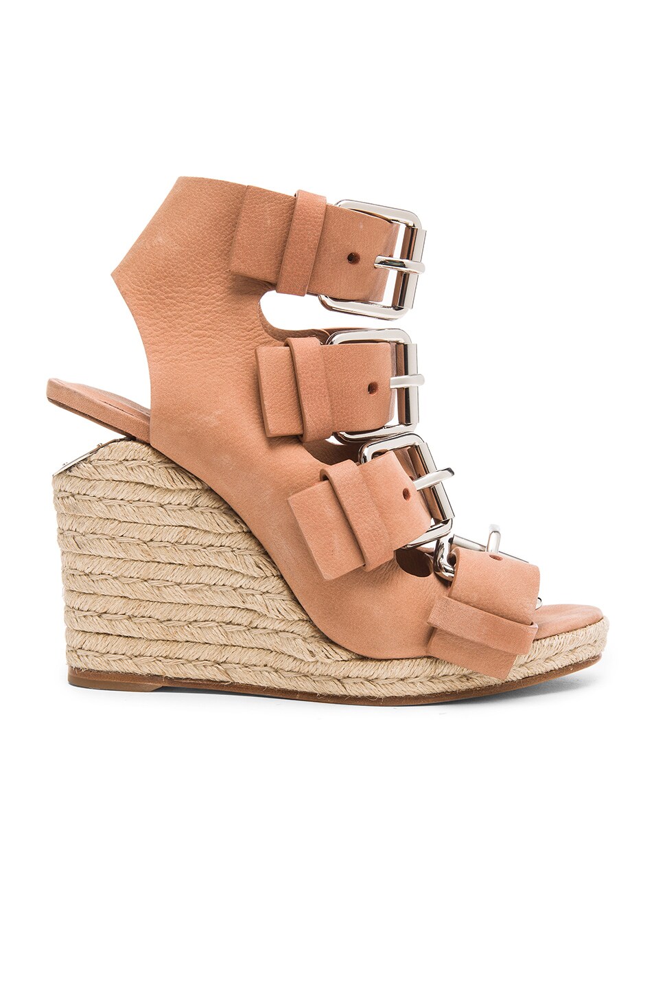 Image 1 of Alexander Wang Jo Leather Wedges in Blush