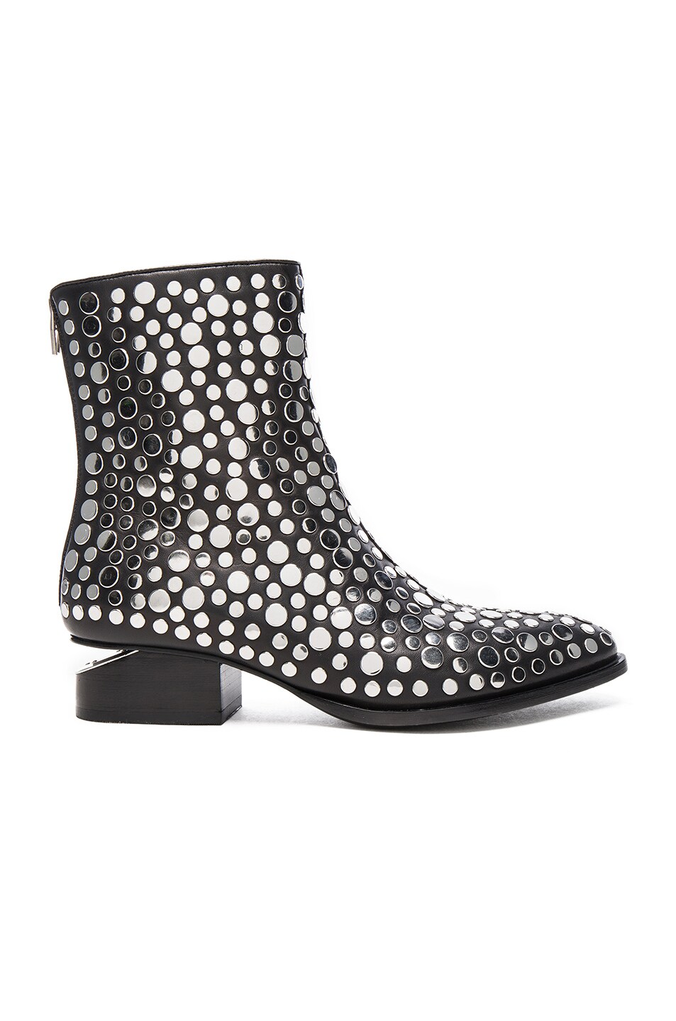 Image 1 of Alexander Wang Studded Leather Anouk Booties in Black