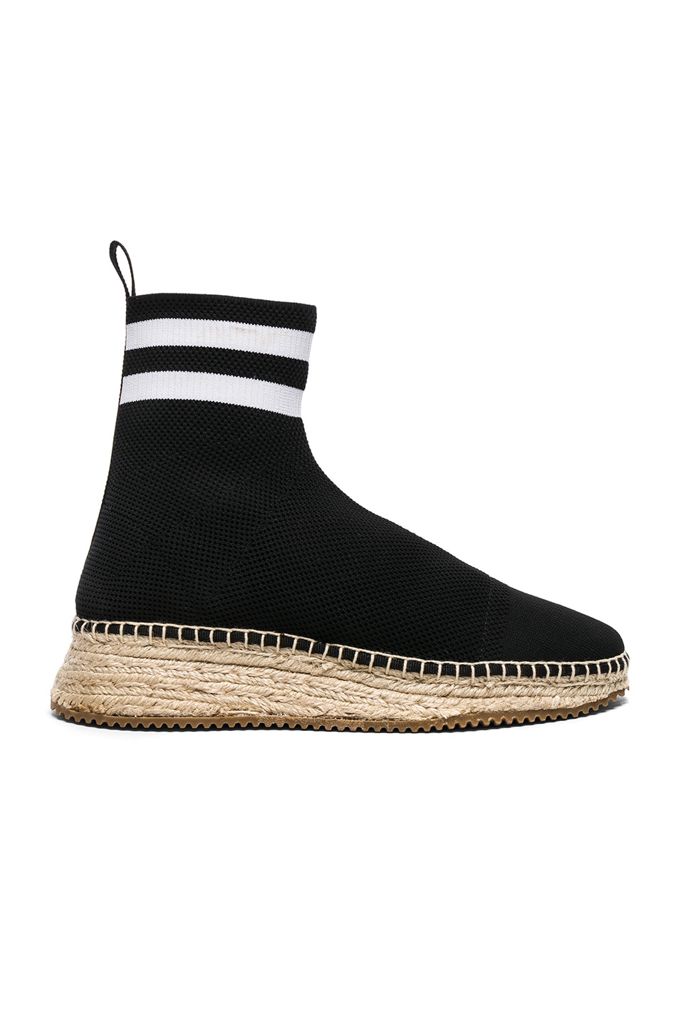 Image 1 of Alexander Wang Dylan Sock Boots in Black & White