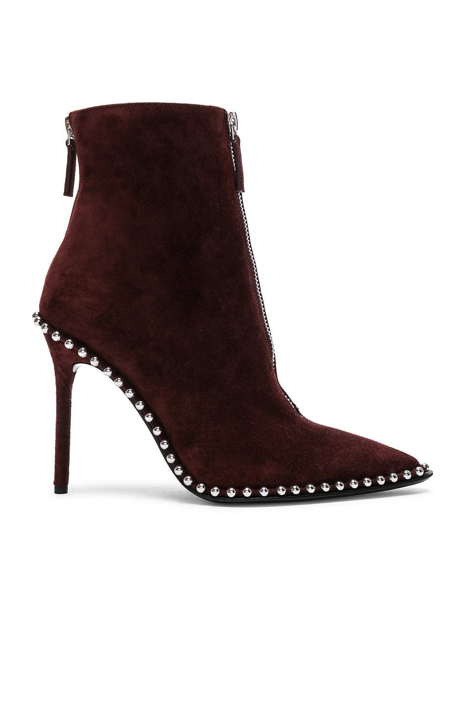 Image 1 of Alexander Wang Suede Eri Boots in Cranberry