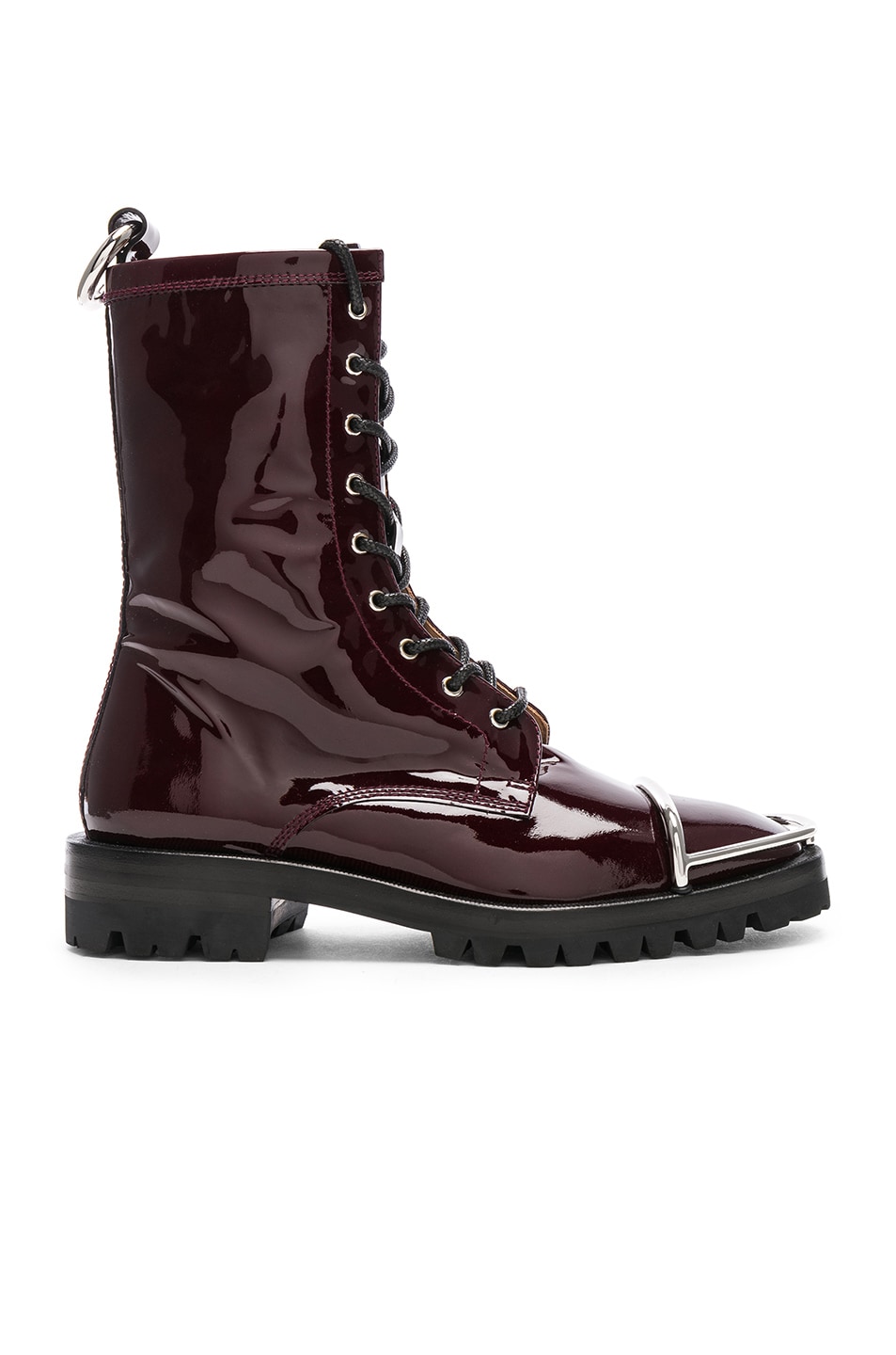 Image 1 of Alexander Wang Kennah Patent Boot in Oxblood