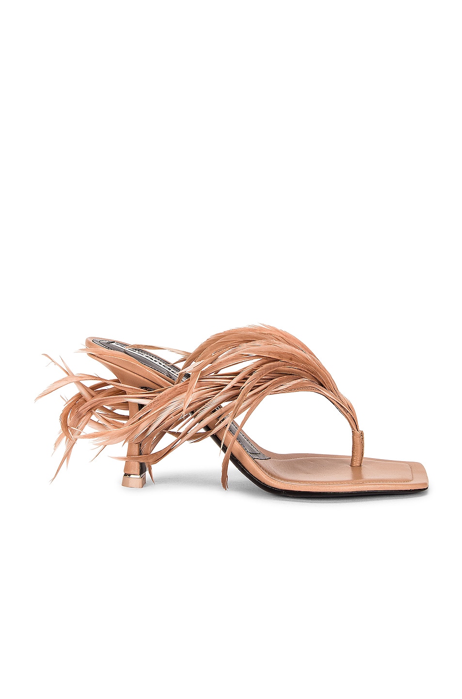 Image 1 of Alexander Wang Ivy 85 Feather Sandal in Sandstone
