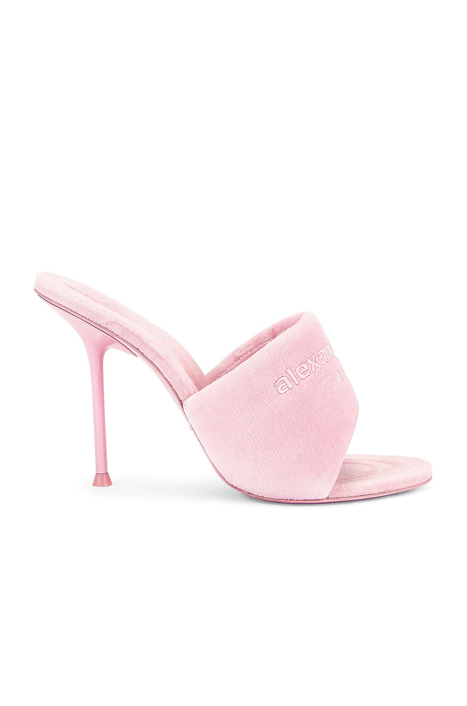 Image 1 of Alexander Wang Sienna Velour Mule in Candy