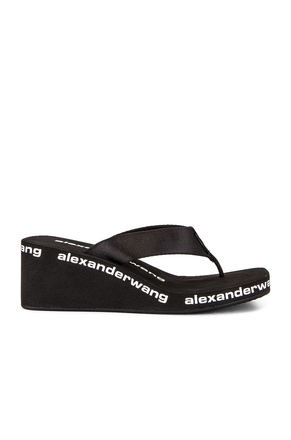 Image 1 of Alexander Wang AW Wedge Flip Flop in Black