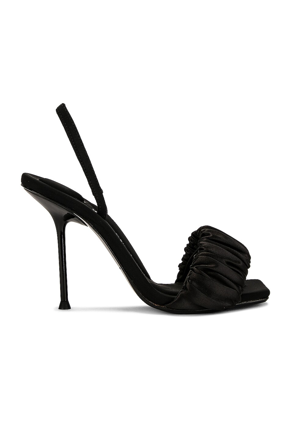 Image 1 of Alexander Wang Julie Scrunchie Slingback Sandal in Black