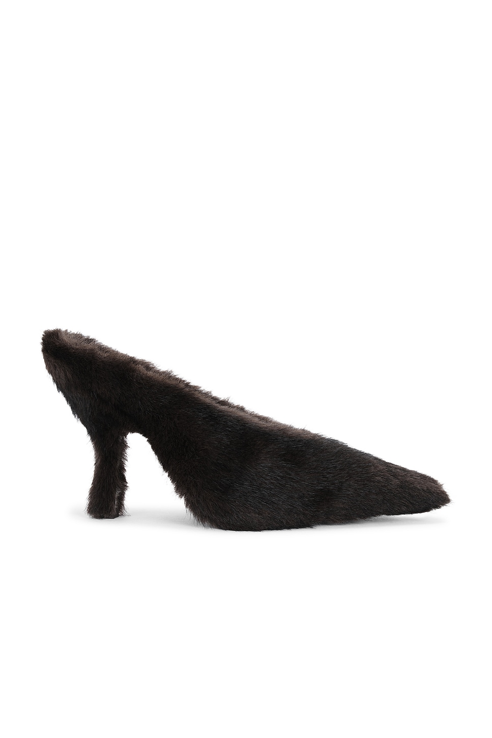 Alexander Wang Natasha 105mm Faux Fur Pump in Brown