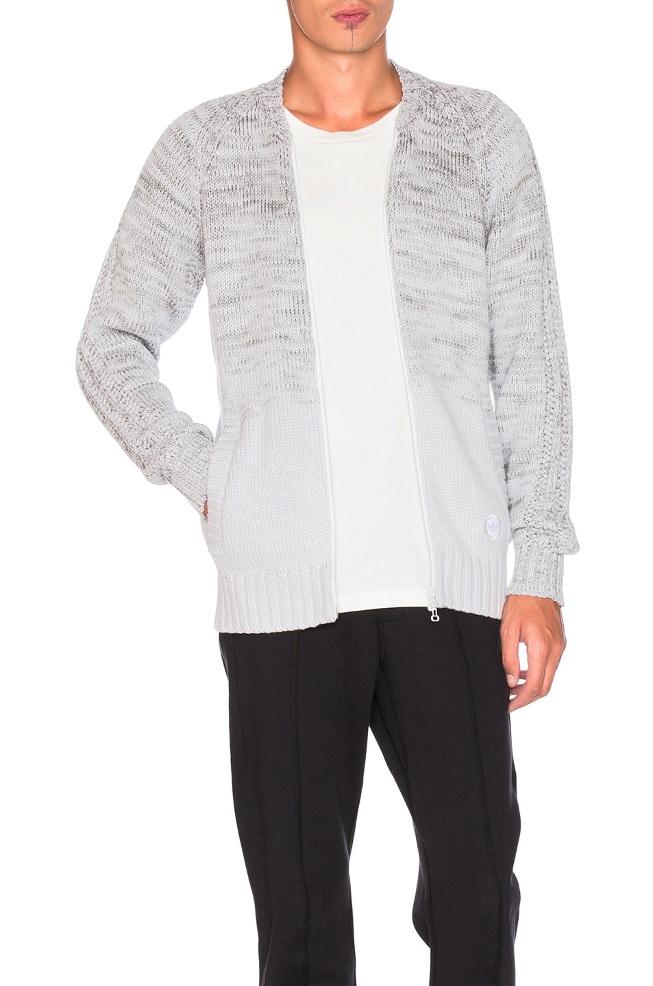 Image 1 of adidas by wings + horns Ombre Tracktop in Off White