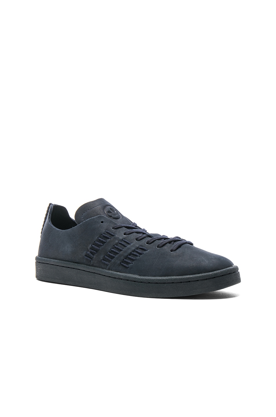 Image 1 of adidas by wings + horns Leather Campus Sneakers in Night Navy