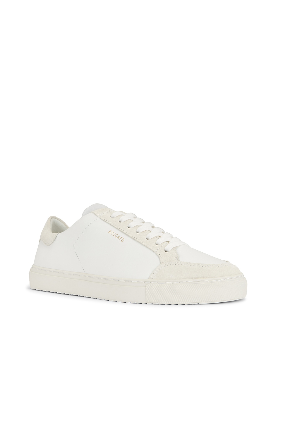 Axel Arigato Clean 90 Suede-trimmed Leather Sneakers In White