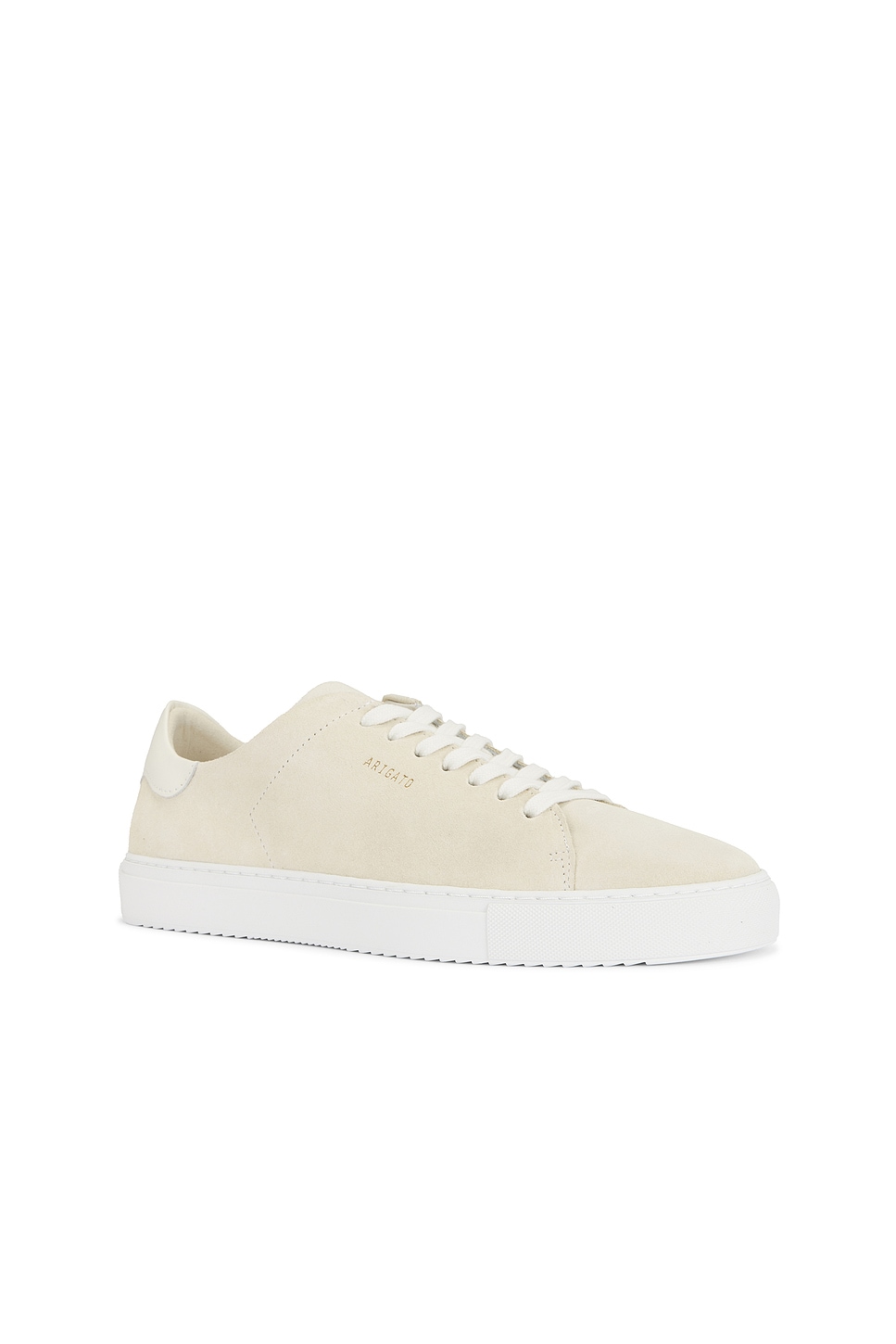 Shop Axel Arigato Clean 90 Suede Sneaker In Off White & White