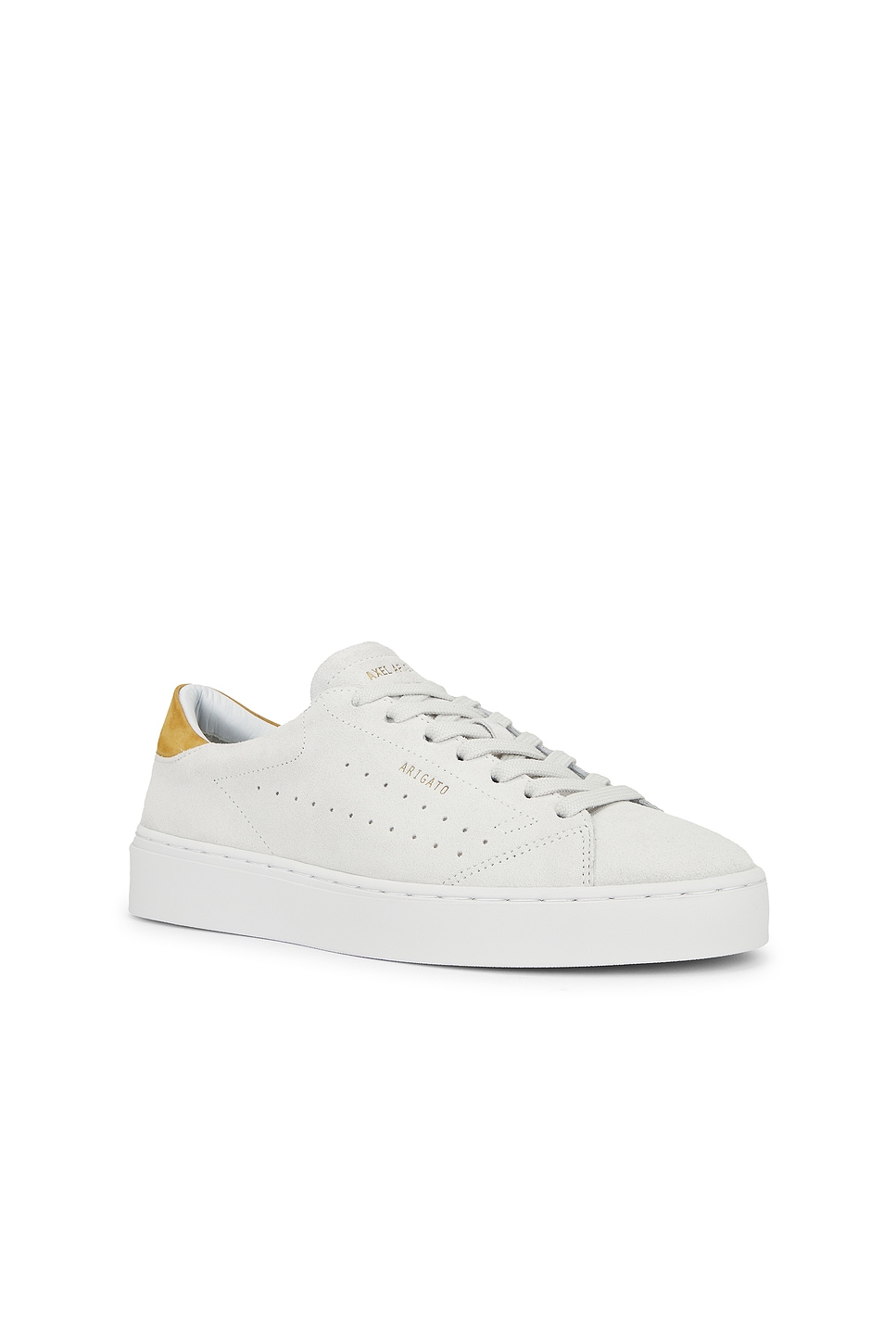 Axel Arigato Court Suede Sneaker In Light Grey & Brown
