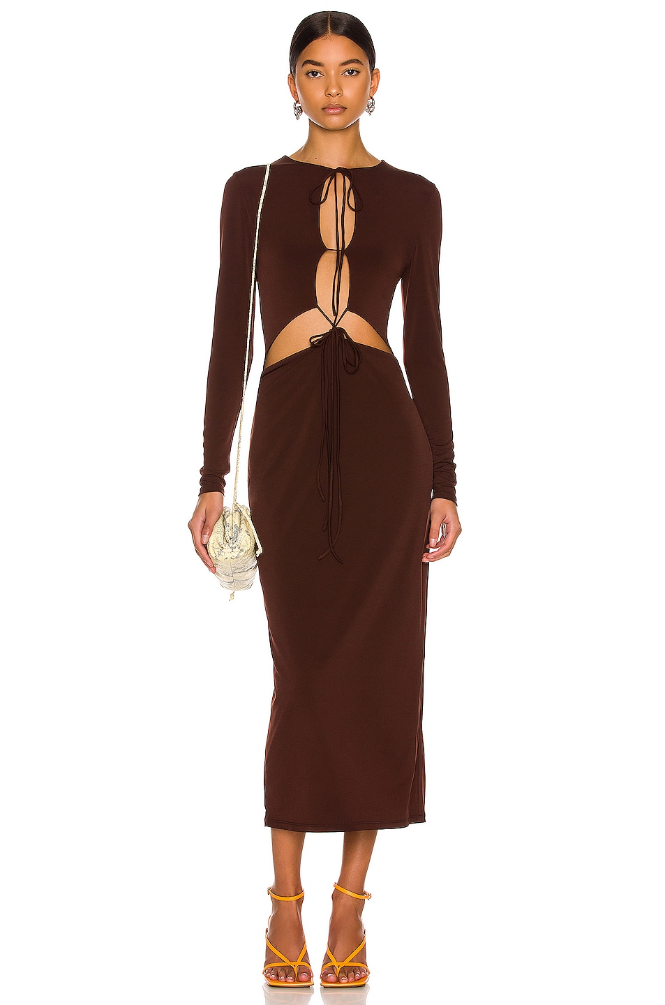 Image 1 of Aya Muse Perugia Dress in Brown