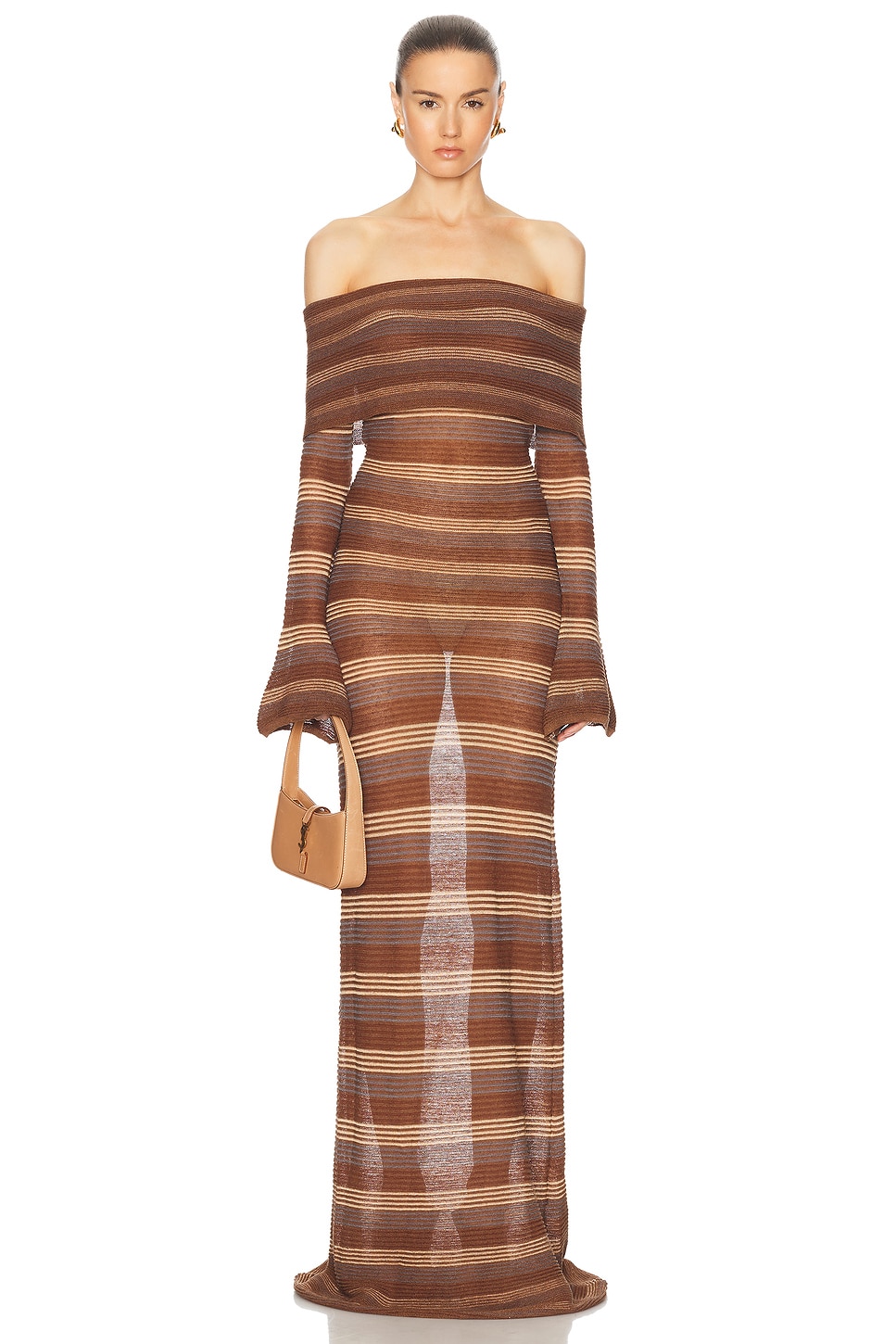 Zibal Dress in Brown