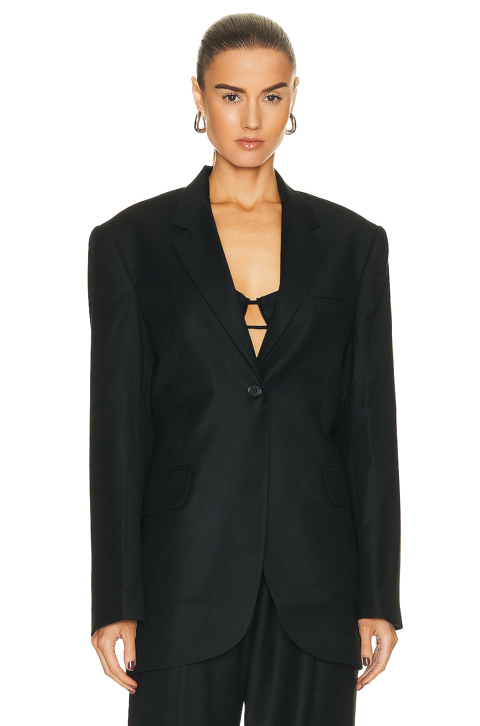 Aya Muse Conso Blazer in Black | FWRD